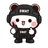 SWAT Ready sticker from Little Bear Days