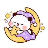 Moon Nap sticker from Little Bear Days