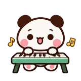 Piano Time sticker from Express Yourself