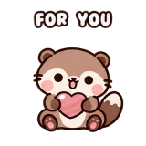 Otter Treasure sticker from Pocket Friends