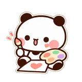 Happy Painter sticker from Work & Play