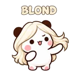 BLOND · Little Bear sticker from Express Yourself