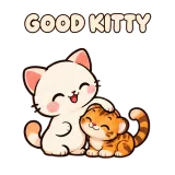 GOOD KITTY · Kitten Club sticker from Express Yourself