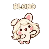 BLOND · Pocket Friends sticker from Express Yourself