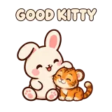 GOOD KITTY · Pocket Friends sticker from Express Yourself