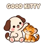 GOOD KITTY · Puppy Pals sticker from Express Yourself