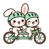Tandem Together · Bunny sticker from Pocket Friends