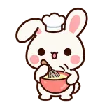 Busy Baking · Bunny sticker from Pocket Friends