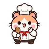 Chef's Kiss Shift · Hamster sticker from Pocket Friends