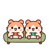 Co-op Night · Hamster sticker from Pocket Friends
