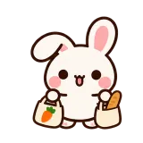Grocery Run · Bunny sticker from Pocket Friends