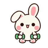 Gym Time · Bunny sticker from Pocket Friends