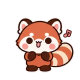 Happy Dance · Red Panda sticker from Pocket Friends