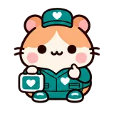 Here to Help · Hamster sticker from Pocket Friends