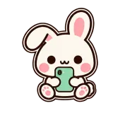 On My Phone · Bunny sticker from Pocket Friends