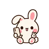 Selfie Time · Bunny sticker from Pocket Friends