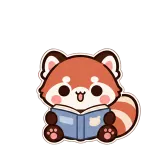 Big Sigh · Red Panda sticker from Pocket Friends