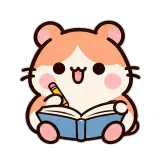Study Session · Hamster sticker from Pocket Friends