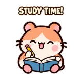 Study Session · Hamster sticker from Pocket Friends