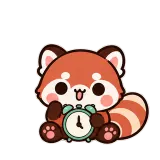 Still Waiting · Red Panda sticker from Pocket Friends