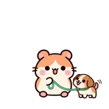 Walkies · Hamster sticker from Pocket Friends