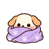 Snuggle Pup sticker from Puppy Pals
