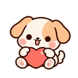 Puppy Kisses sticker from Puppy Pals