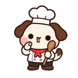 Chef's Kiss Shift sticker from Puppy Pals