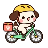 On My Way sticker from Puppy Pals