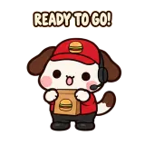 Drive-Thru Shift sticker from Puppy Pals