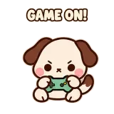Gaming Break sticker from Puppy Pals
