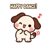 Happy Dance sticker from Puppy Pals