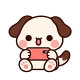 Mobile Victory sticker from Puppy Pals