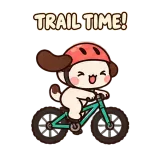 Trail Rider sticker from Puppy Pals