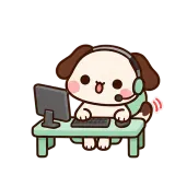 In a Match sticker from Puppy Pals