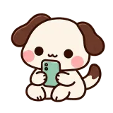On My Phone sticker from Puppy Pals