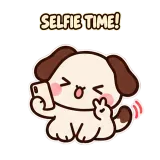 Selfie Time sticker from Puppy Pals