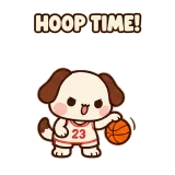 Basketball Break sticker from Puppy Pals