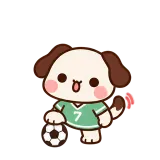 Soccer Time sticker from Puppy Pals