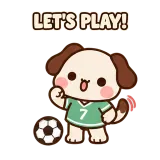 Soccer Time sticker from Puppy Pals