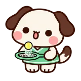 Tennis Time sticker from Puppy Pals