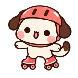 Roll With Me sticker from Puppy Pals