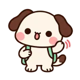 Off to School sticker from Puppy Pals