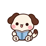 Big Sigh sticker from Puppy Pals