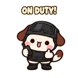 SWAT Ready sticker from Puppy Pals