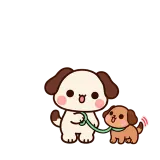 Walkies sticker from Puppy Pals