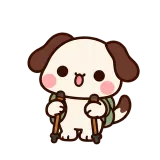 Hiking Time sticker from Puppy Pals