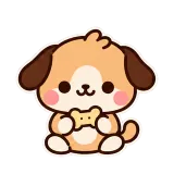 Treat Please sticker from Puppy Pals