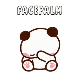 Facepalm · Little Bear sticker from Express Yourself