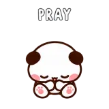 Pray · Little Bear sticker from Express Yourself